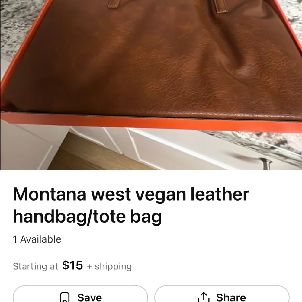 Montana West Brown Vegan Leather Handbag